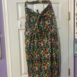 Gorgeous Floral Halter Dress by Timeless London for Unique Vintage sz 18